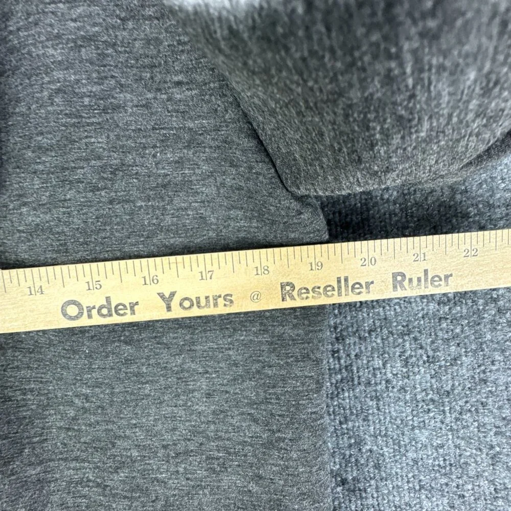 **SOLD**Betsey Johnson Performance Jacket Womens Large Gray Hooded Asymmetrical - Picture 15 of 15
